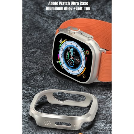 Evimdeyokyok Apple Watch Ultra 49mm Ekran Koruyucu Kasa Gold Alüminyum