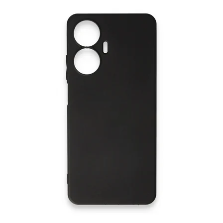 Realme C55 Kılıf First Silikon - Siyah