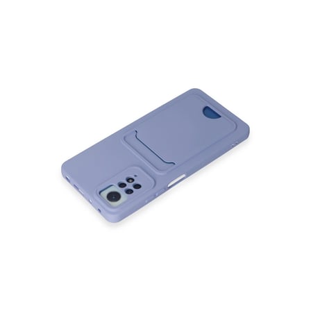 Xiaomi Uyumlu Redmi Note 12 Pro 4g Kılıf Kelvin Kartvizitli Silikon - Lila
