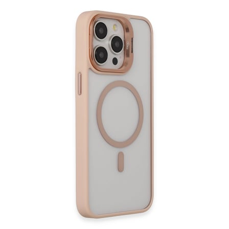 Joko Apple İphone 15 Pro Max Kılıf Roblox Lens Magsafe Standlı Kapak - Pudra