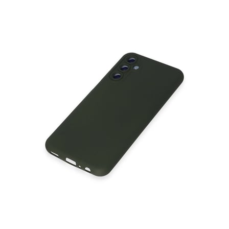 Samsung Uyumlu Galaxy M14 5g Kılıf Nano İçi Kadife Silikon - Koyu Yeşil