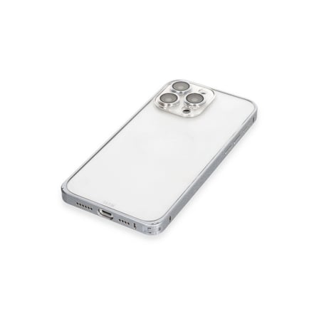 Joko Apple Uyumlu İphone 15 Pro Max Metal Bumper Mat Kapak - Gri