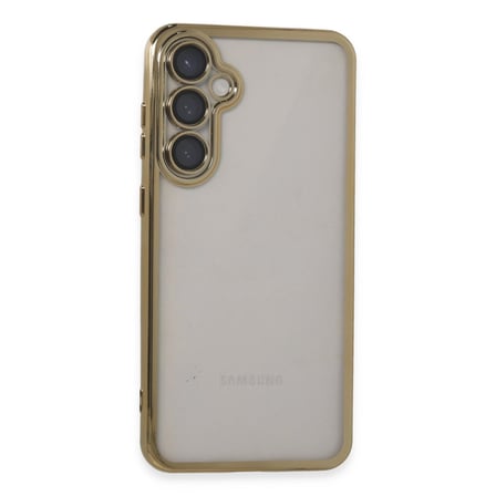 Samsung Uyumlu Galaxy S23 Fe Kılıf Razer Lensli Silikon - Gold