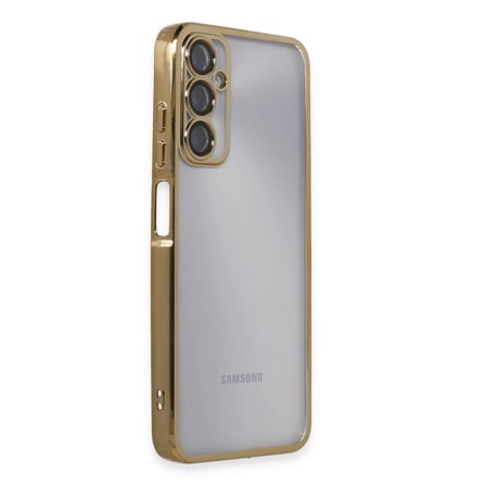 Samsung Uyumlu Galaxy A05s Kılıf Razer Lensli Silikon - Gold