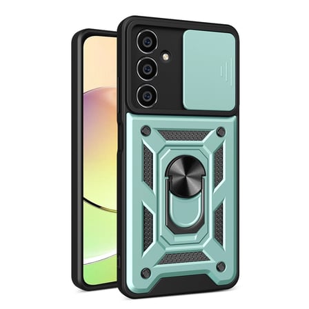 Samsung Uyumlu Galaxy A05 Kılıf Pars Lens Yüzüklü Silikon - Yeşil