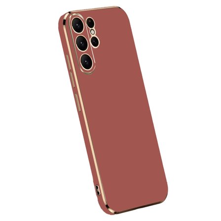 Samsung Uyumlu Galaxy S24 Ultra Kılıf Volet Silikon - Kırmızı