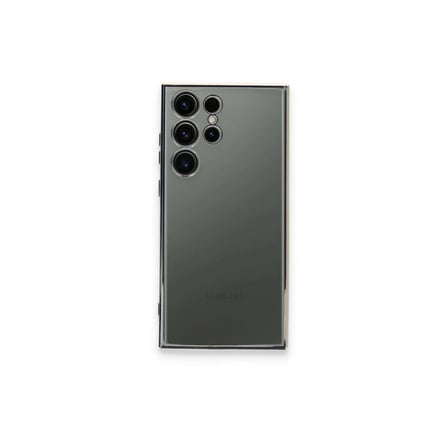 Samsung Uyumlu Galaxy S24 Ultra Kılıf Razer Lensli Silikon - Gümüş