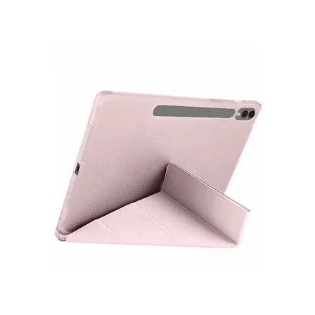 Samsung Uyumlu Galaxy X510 Tab S9 Fe 11 Kılıf Kalemlikli Mars Tablet Kılıfı - Rose Gold