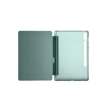 Samsung Uyumlu Galaxy X510 Tab S9 Fe 11 Kılıf Kalemlikli Mars Tablet Kılıfı - Koyu Yeşil