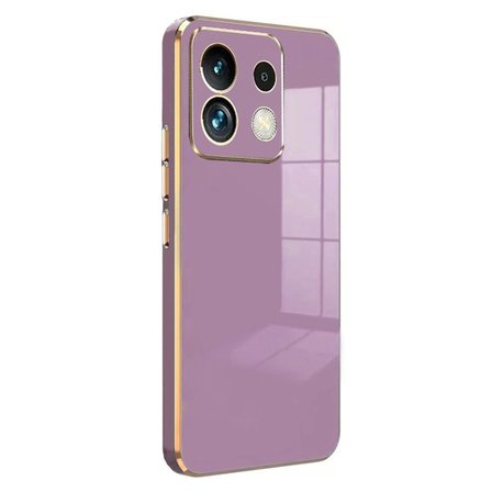 Xiaomi Uyumlu Poco M6 Pro 4g Kılıf Volet Silikon - Mor