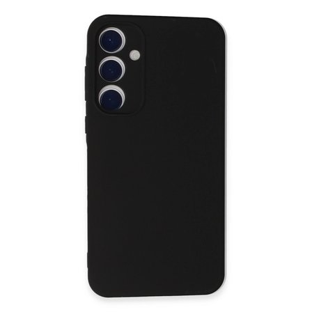 Evimdeyokyok Samsung Galaxy A55 Kılıf Nano Kadife Silikon Siyah