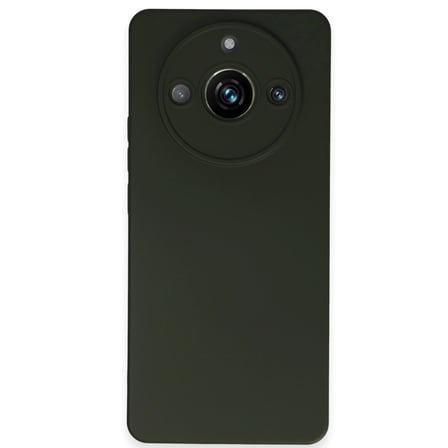 Realme 11 Pro Kılıf Nano İçi Kadife Silikon - Koyu Yeşil
