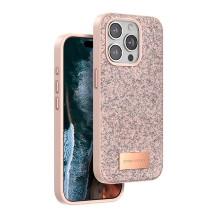 Onegif Apple Uyumlu İphone 15 Pro Max Bright Simli Kapak - Pembe
