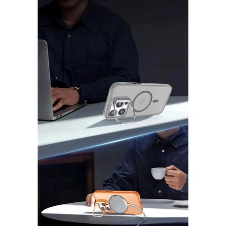 Joko Apple Uyumlu İphone 16 Plus Flet Lens Magsafe Kapak - Turuncu