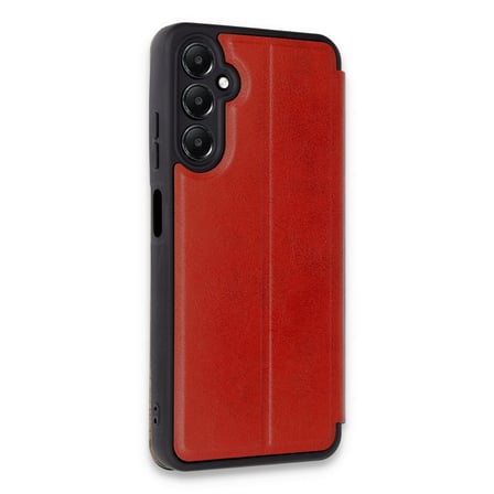 Samsung Uyumlu Galaxy A15 4g Kılıf Flip Cover - Kırmızı