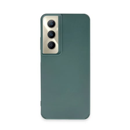 Realme C65 Kılıf Petro Silikon - Koyu Yeşil - Koyu Yeşil