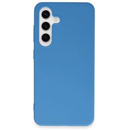 Samsung Uyumlu Galaxy S24 Plus Kılıf First Silikon - Mavi