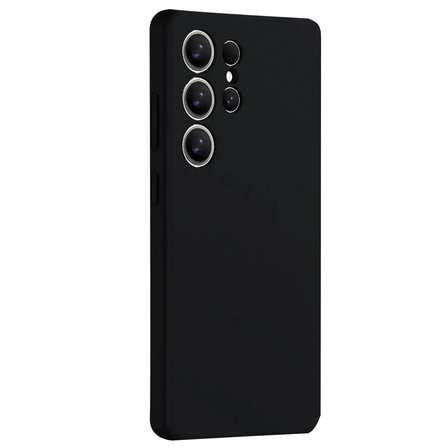 Samsung Uyumlu Galaxy S25 Ultra Kılıf Nano İçi Kadife Silikon - Siyah
