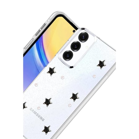 Evimdeyokyok Samsung Galaxy S23 FE Şeffaf Desenli Telefon Kılıfı