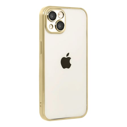 Apple Uyumlu İphone 15 Razer Lensli Silikon - Gold