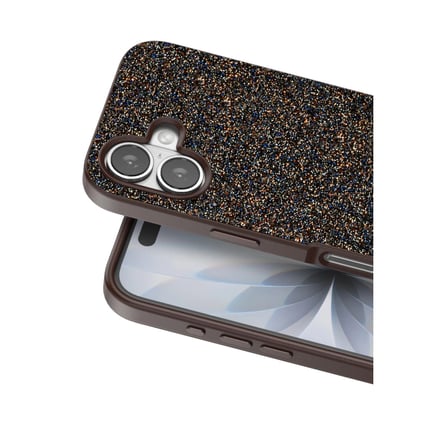 Onegif Apple Uyumlu İphone 17 Bright Simli Kapak - Gold