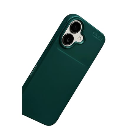 Apple Uyumlu İphone 17 Auto Focus Karbon Kapak - Koyu Yeşil