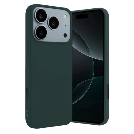Apple Uyumlu İphone 17 Pro First Silikon - Koyu Yeşil