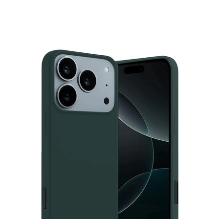 Apple Uyumlu İphone 17 Pro First Silikon - Koyu Yeşil