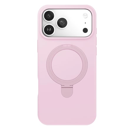 Apple Uyumlu İphone 17 Pro Regal Magsafe Standlı Kapak - Açık Pembe