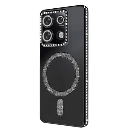 Xiaomi Uyumlu Redmi 13c Joke Simli Magneticsafe Kılıf - Siyah