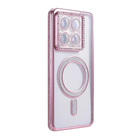 Xiaomi Uyumlu Mi 14t Pro Joke Simli Magneticsafe Kılıf - Pembe