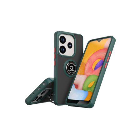Evimdeyokyok Xiaomi Redmi Note 14 4G Kılıf Yeşil Yüzüklü Silikon