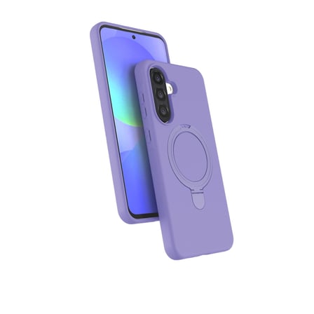 Evimdeyokyok Samsung Galaxy A17 5G Kapaklı Kılıf Lila Magsafe Standlı