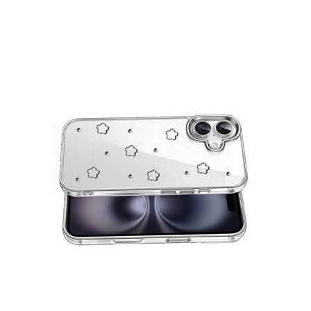 Evimdeyokyok Kılıf Apple iPhone 17 Şeffaf Fiyonk Desenli Arka Kapak TPU