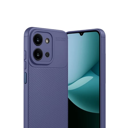 Evimdeyokyok Xiaomi Redmi 15c 4g Kılıf Karbon Fiber Lacivert