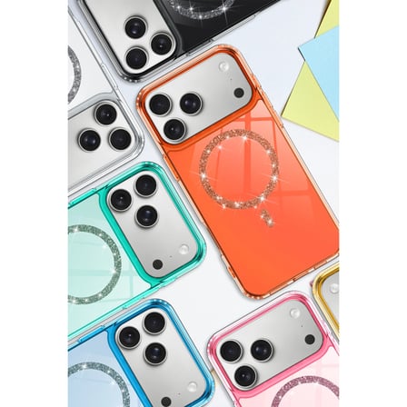 Apple Uyumlu İphone 17 Pro Max Live Diamond Magsafe Kapak - Yeşil
