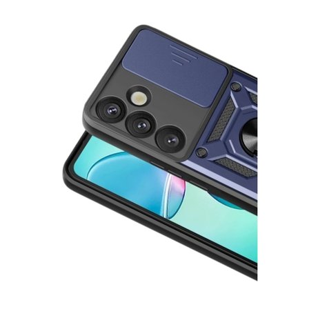Samsung Uyumlu Galaxy S26 Pars Lens Yüzüklü Silikon - Lacivert