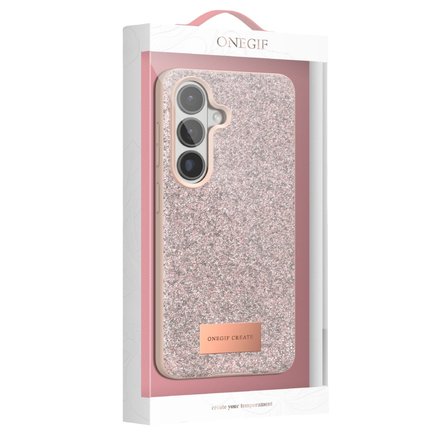 Onegif Samsung Uyumlu Galaxy S26 Plus Bright Simli Kapak - Gümüş
