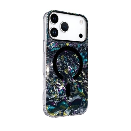 Onegif Apple İphone 17 Pro Max Mila Dalgalı Magsafe Kapak - Lacivert