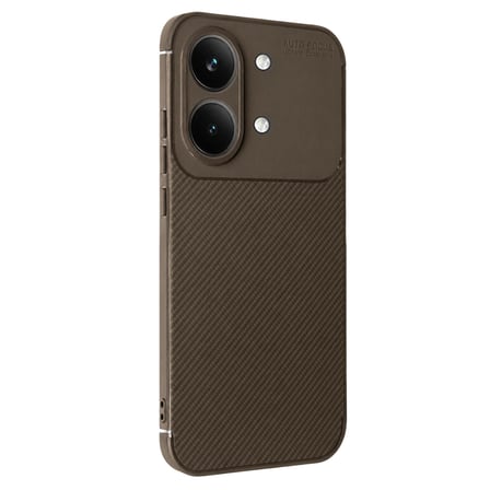 Xiaomi Poco X Pro Max Auto Focus Karbon Kapak - Kahverengi
