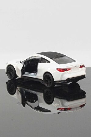 BMW M4 Model Çek Bırak Araba 11 cm Beyaz