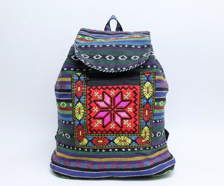 Kilim Desenli Sırt Çantası