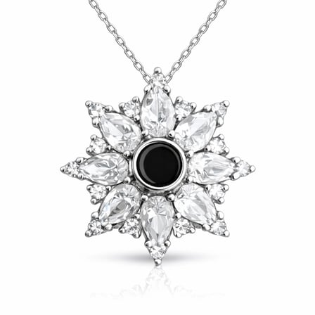 Gümüş 100 Dilde Seni Seviyorum Lotus Kadın Kolye