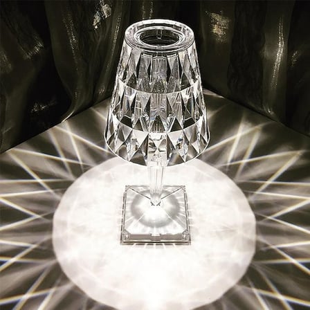 Kristal Led Şarjlı Masa Üstü Lamba