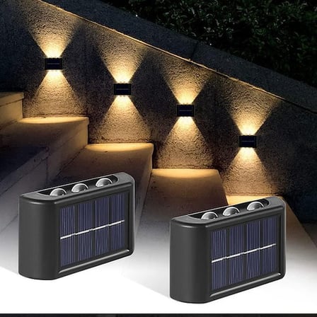 Aplik Güneş Enerjili Solar Bahçe Lambası Çift Yönlü