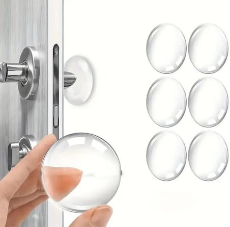 Şeffaf Silikon Mobilya ve Kapı Durdurucu Darbe Pedi 6 lı