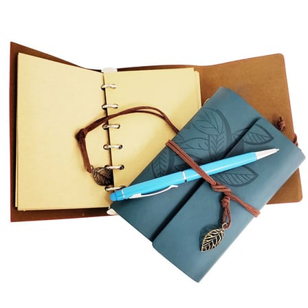 Özel Ahşap Kutulu Mi Deri Defter ve Kalem Set