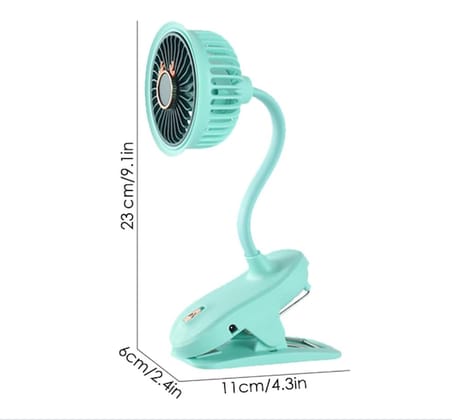 Taşınabilir Mini Klips Bebek Arabası Fanı, Fan Elektrikli Soğutma Ha Sirkülatöründe 360 Derece Dönebilen Klips
