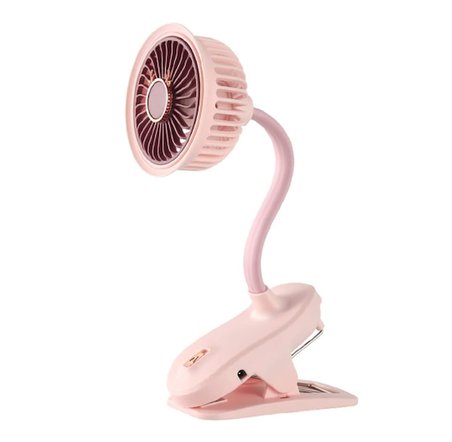 Taşınabilir Mini Klips Bebek Arabası Fanı, Fan Elektrikli Soğutma Ha Sirkülatöründe 360 Derece Dönebilen Klips