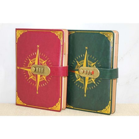 Özel Tasarım Şifreli Deri Defter